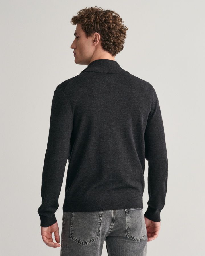 Extrafine Merino Wool Zip Cardigan