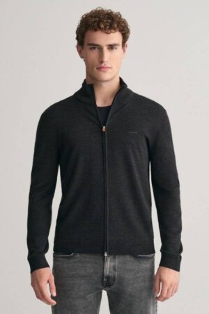 Extrafine Merino Wool Zip Cardigan