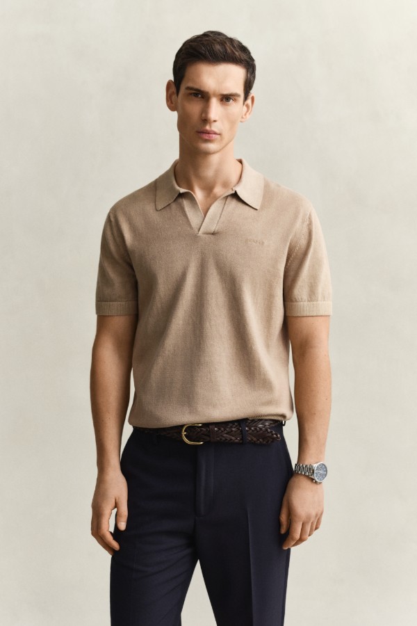 Sunfaded Polo Sweater