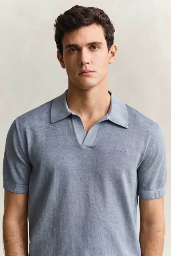 Sunfaded Polo Sweater