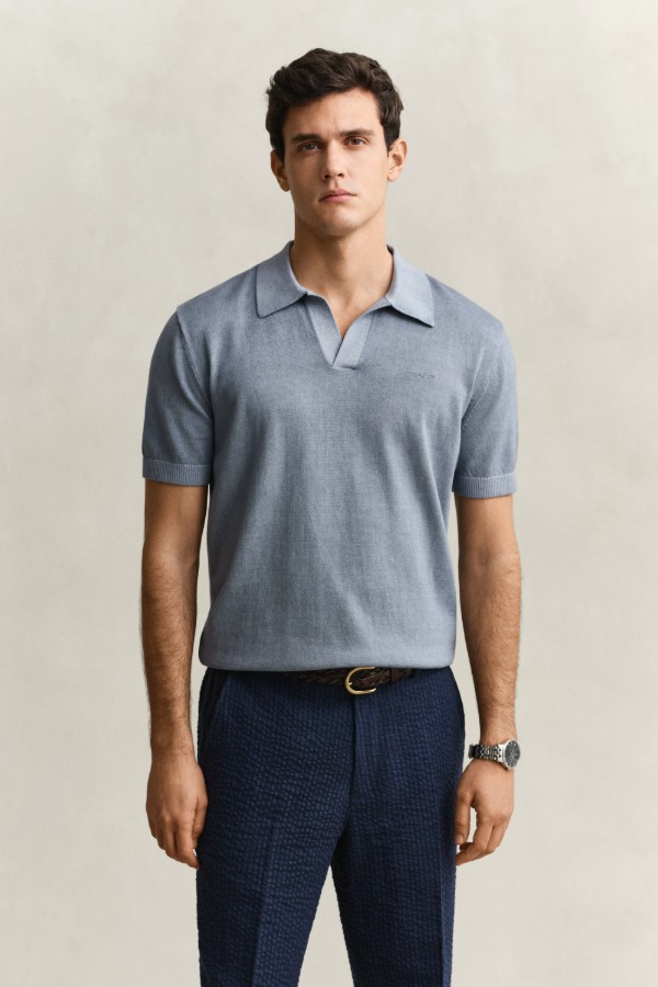 Sunfaded Polo Sweater