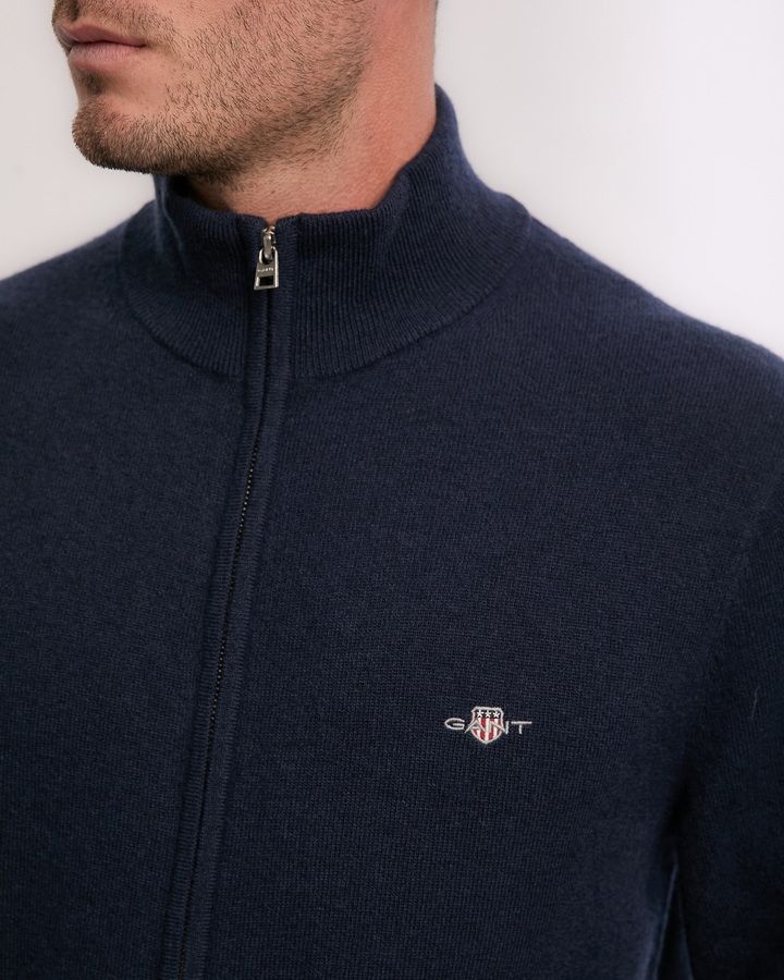 Extrafine Lambswool Zip Cardigan