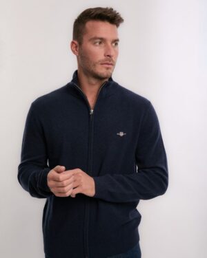Extrafine Lambswool Zip Cardigan