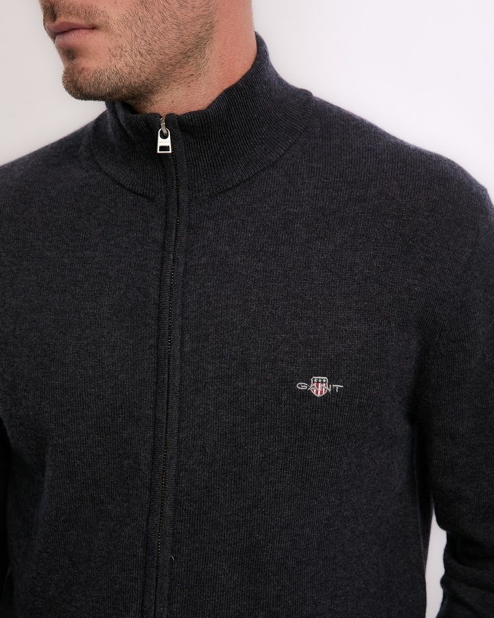 Extrafine Lambswool Zip Cardigan