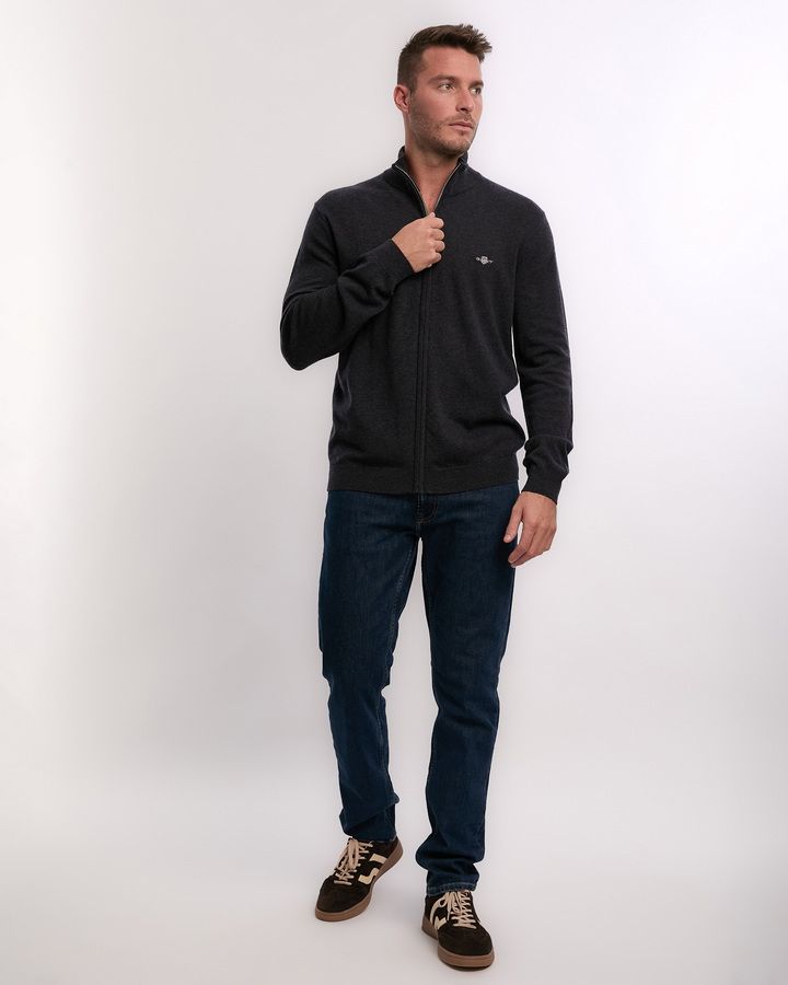 Extrafine Lambswool Zip Cardigan