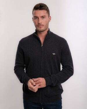Extrafine Lambswool Zip Cardigan