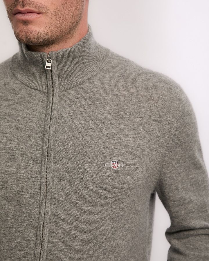 Extrafine Lambswool Zip Cardigan