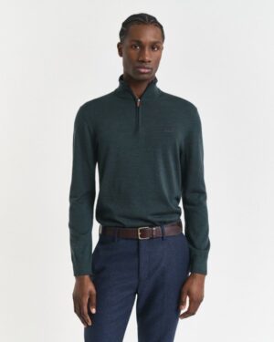 EXTRAFINE MERINO WOOL HALF ZIP