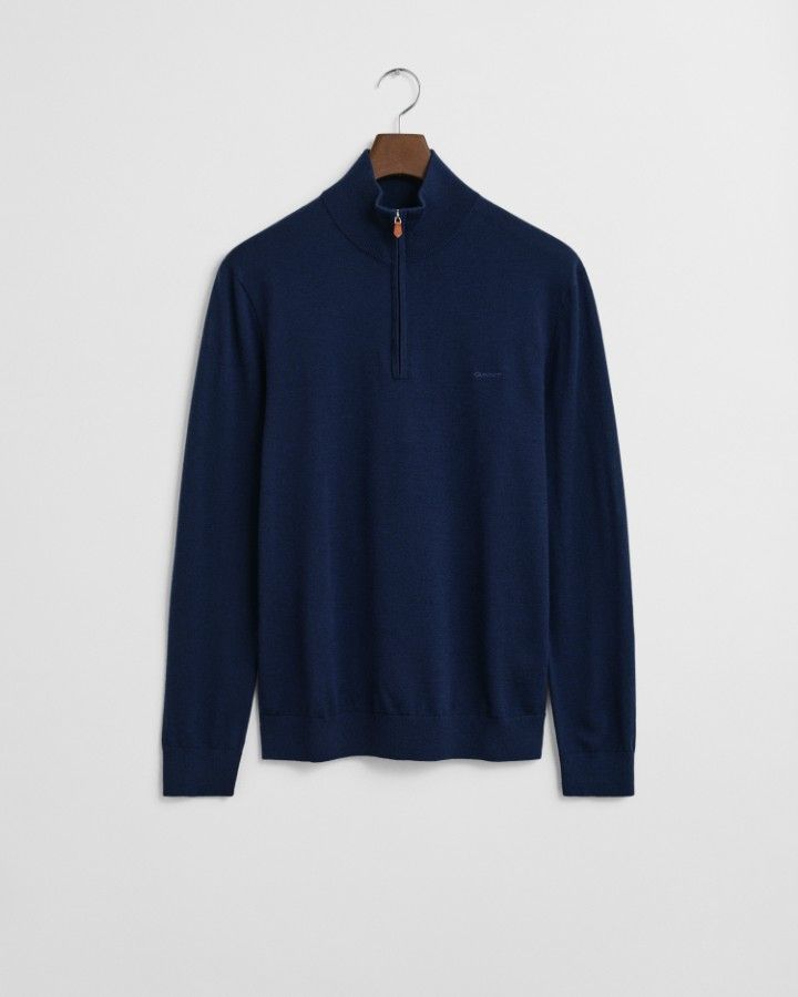 EXTRAFINE MERINO WOOL HALF ZIP