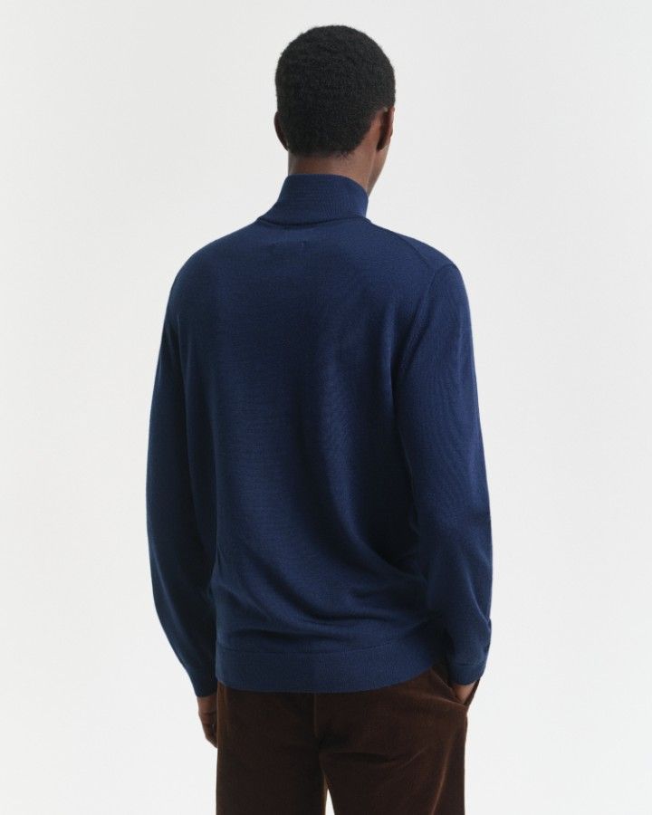 EXTRAFINE MERINO WOOL HALF ZIP