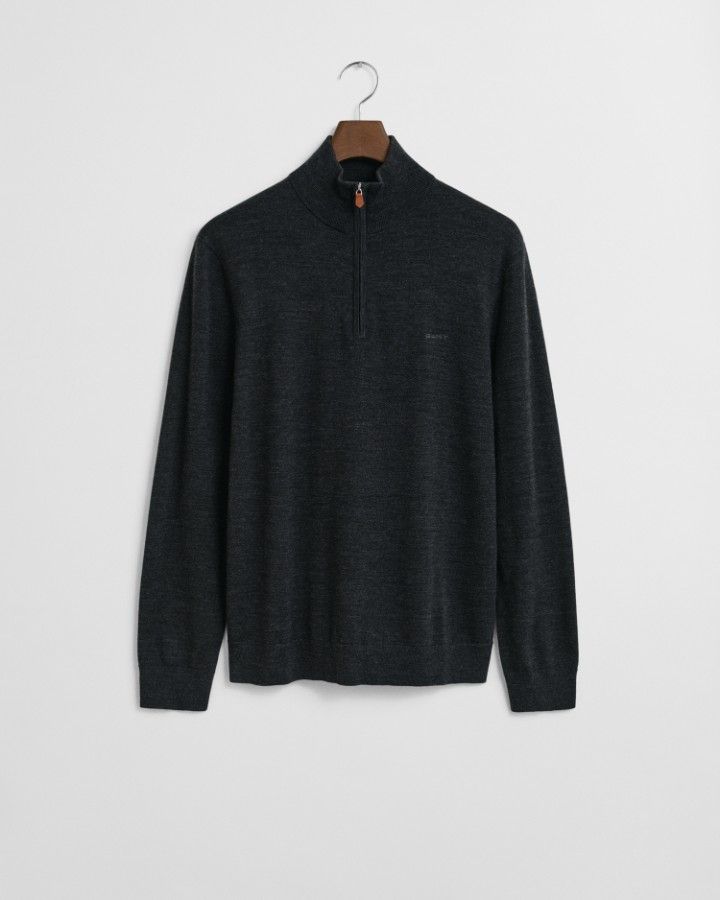 EXTRAFINE MERINO WOOL HALF ZIP