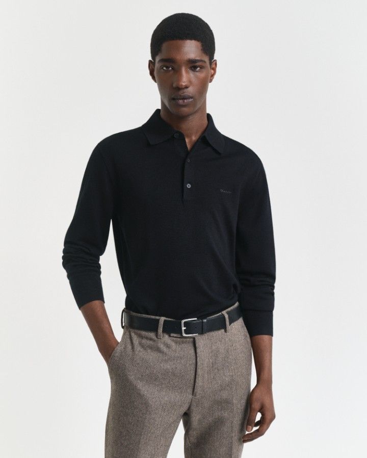 EXTRAFINE MERINO WOOL POLO