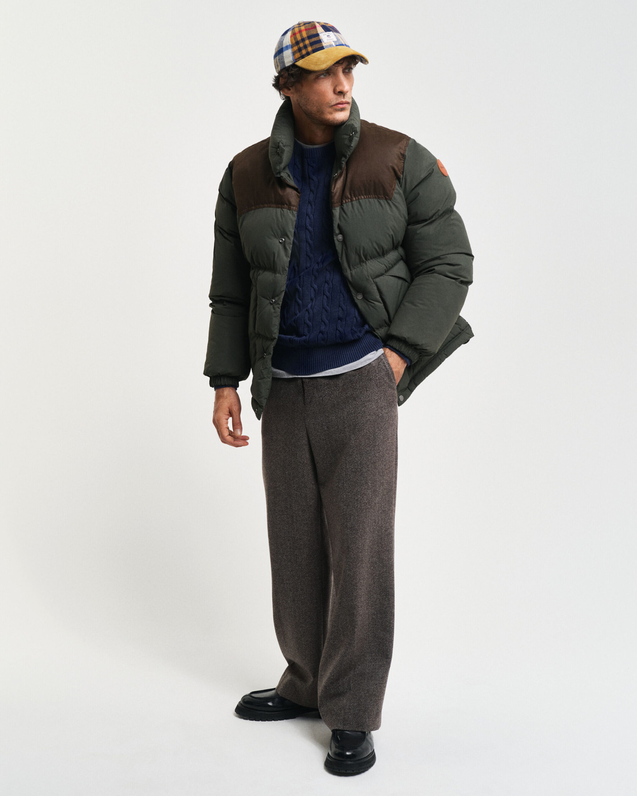 Cotton Cable Knit Crew Neck Sweater