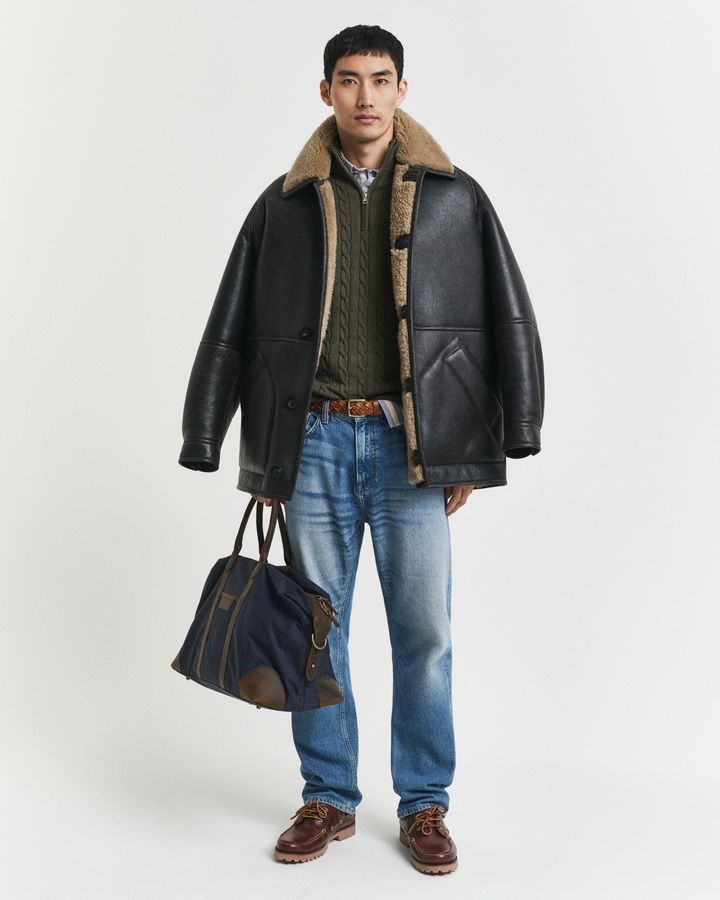 Cotton Cable Knit Half-Zip Sweater