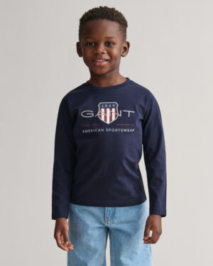 Kids Archive Shield Long Sleeve T-Shirt