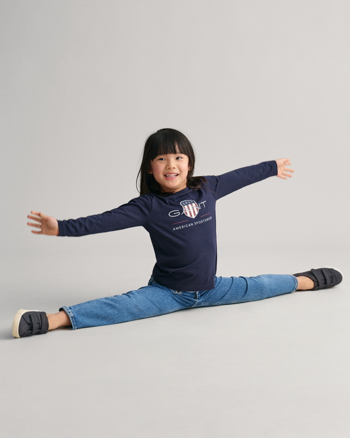 Kids Archive Shield Long Sleeve T-Shirt