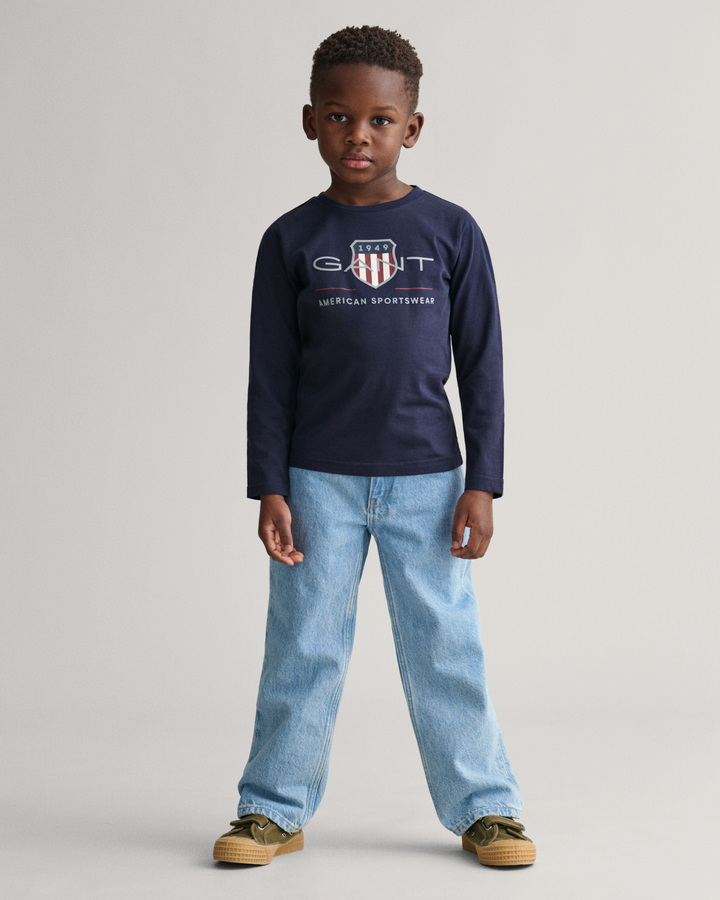 Kids Archive Shield Long Sleeve T-Shirt