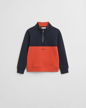 Kids Color Blocked Half-Zip Sweatshirt