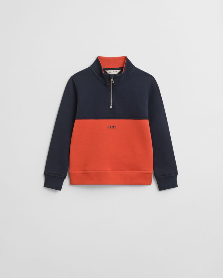 Kids Color Blocked Half-Zip Sweatshirt