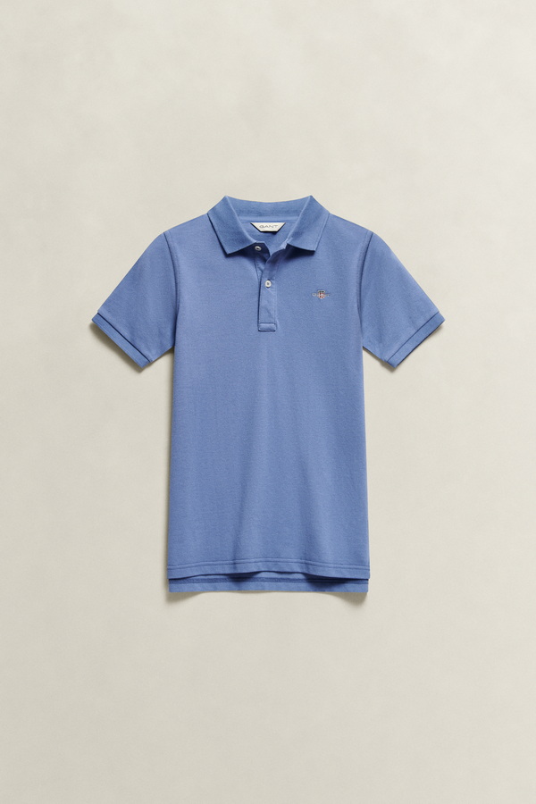 Teens Shield Pique Polo Shirt