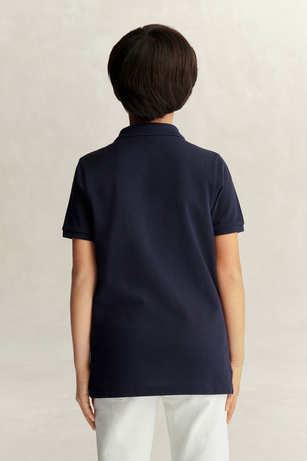 Teens Shield Pique Polo Shirt