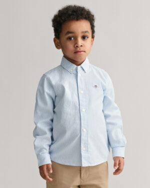 Kids Shield Striped Oxford Shirt