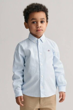 Kids Shield Striped Oxford Shirt