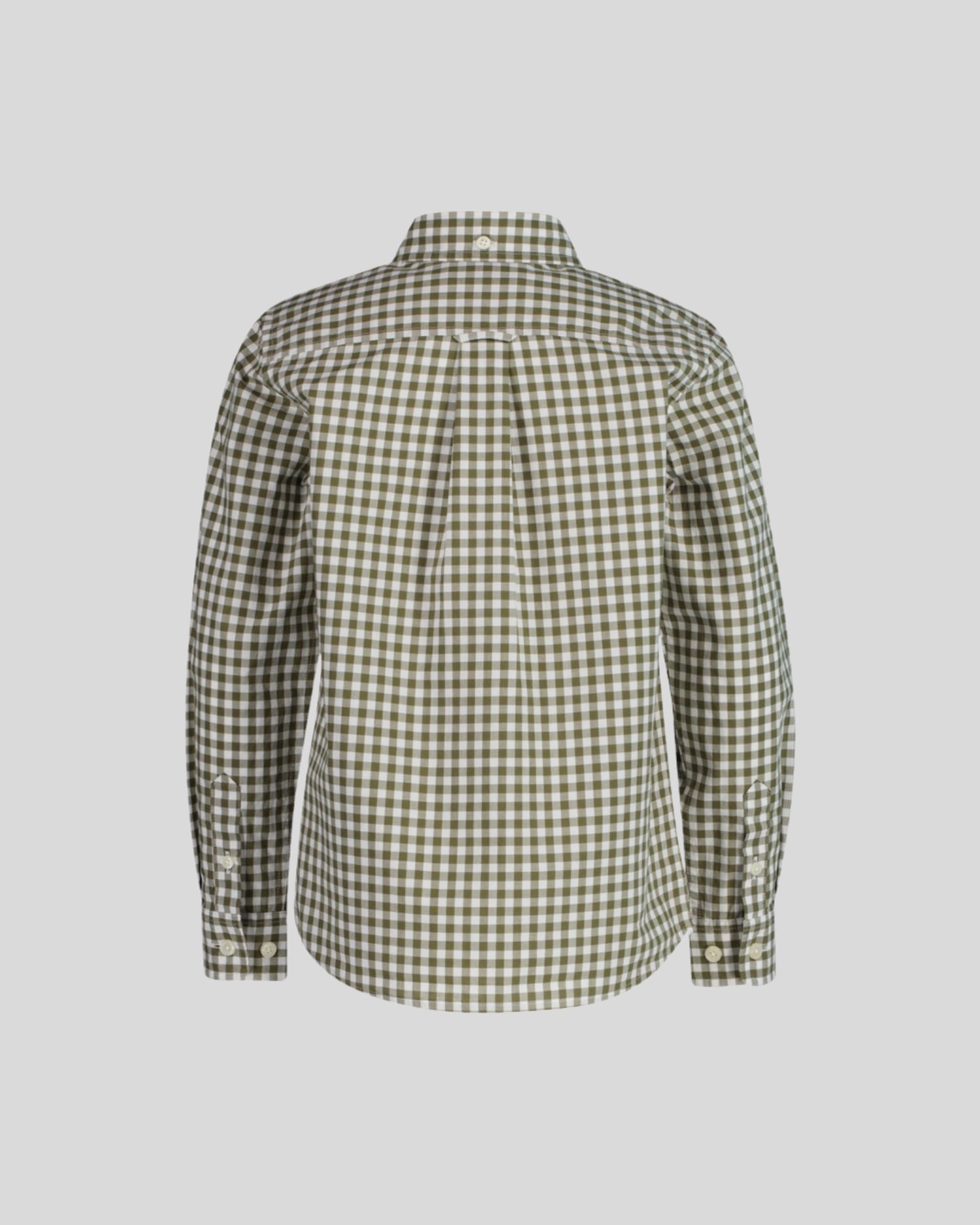 Kids Poplin Gingham Shield Shirt