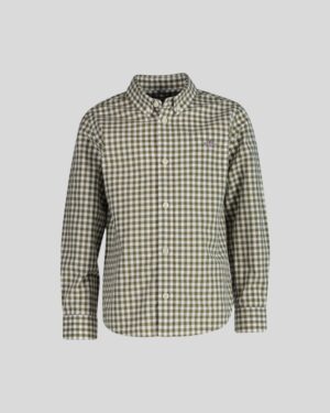 Kids Poplin Gingham Shield Shirt
