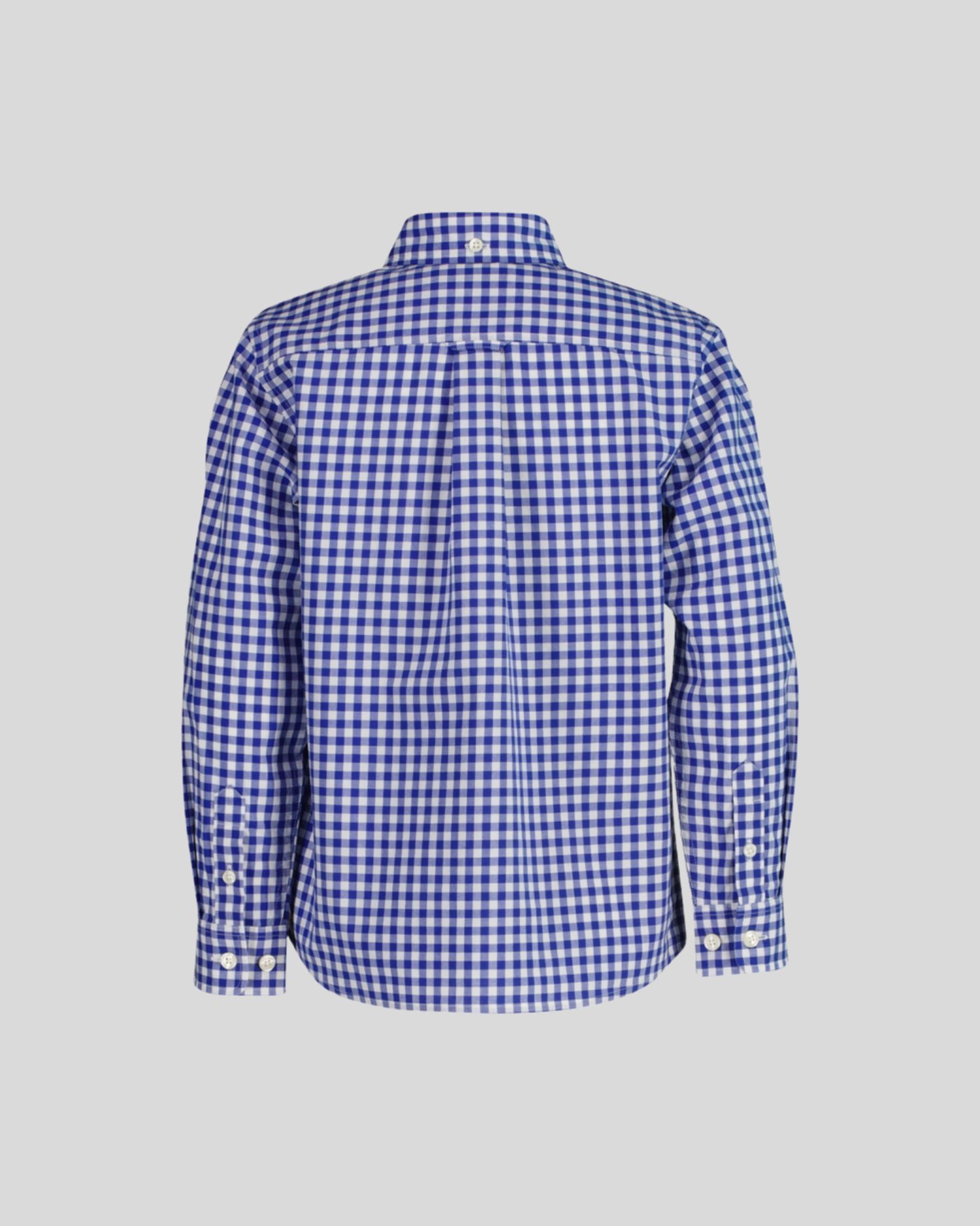 Kids Poplin Gingham Shield Shirt