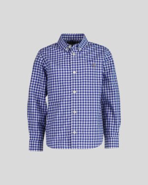 Kids Poplin Gingham Shield Shirt