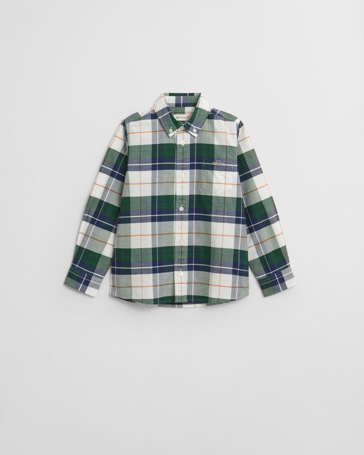 Kids Shield Checked Oxford Shirt