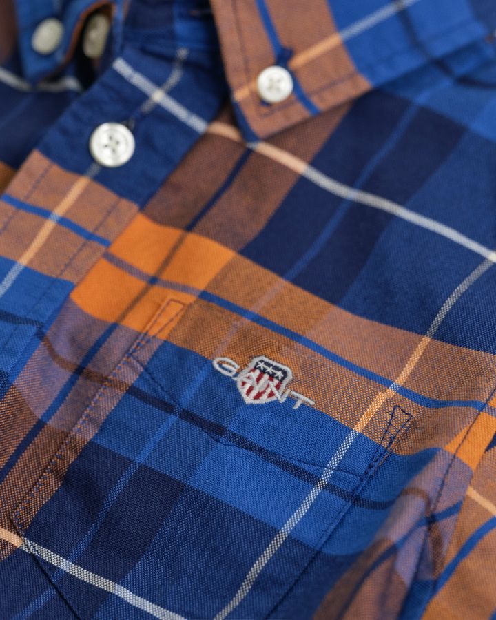 Kids Shield Checked Oxford Shirt