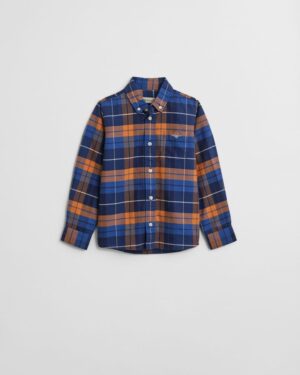 Kids Shield Checked Oxford Shirt
