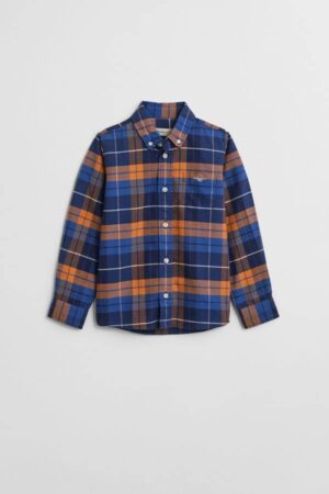 Kids Shield Checked Oxford Shirt