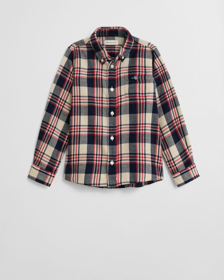 Kids Checked Flannel Shirt