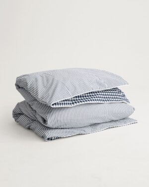 Stripes & Checks Double Duvet