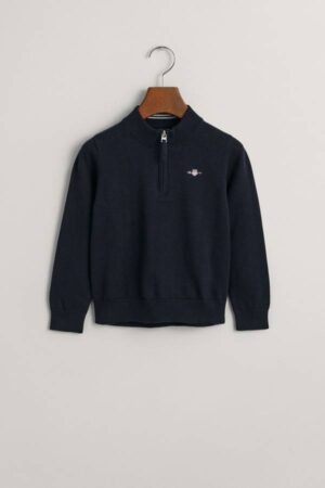 Kids Shield Cotton Half-Zip Sweater