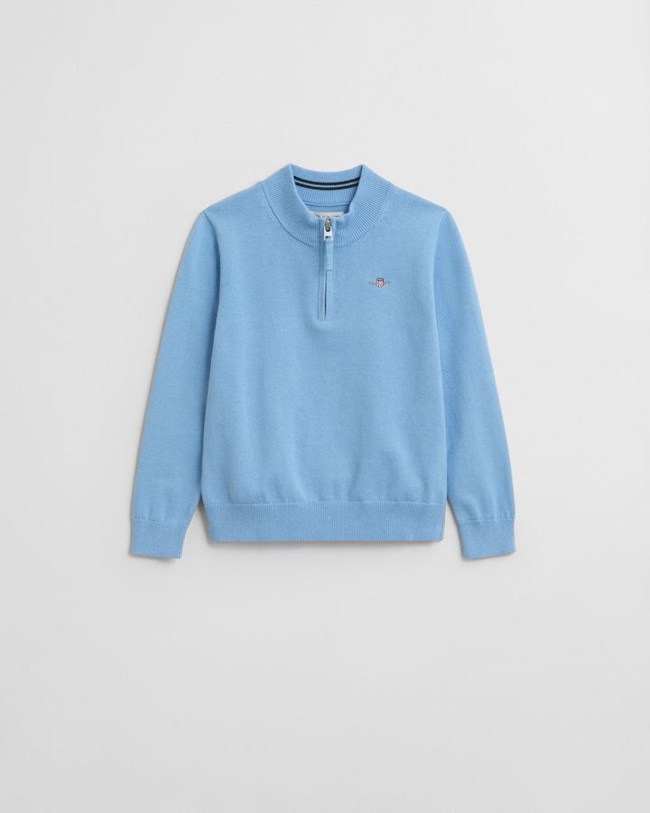 Kids Shield Cotton Half-Zip Sweater