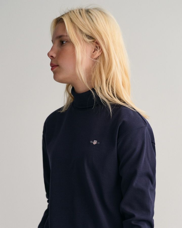 Teens Shield Turtleneck Long Sleeve Top