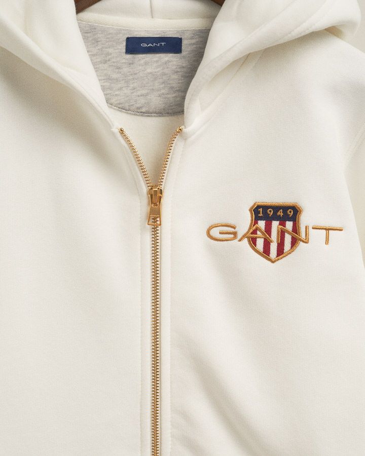 Teens Medium Archive Shield Zip Hoodie