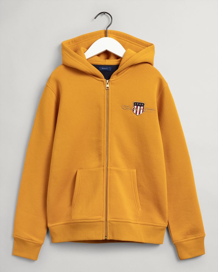 Teens Medium Archive Shield Zip Hoodie