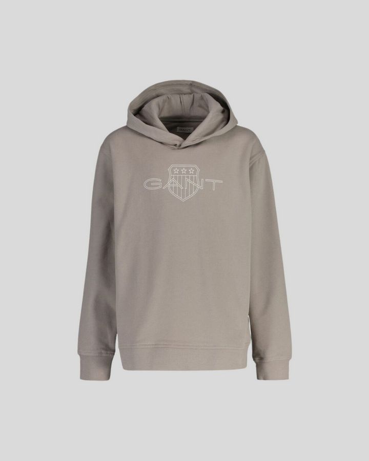 RELAXED CONTRAST SHIELD HOODIE