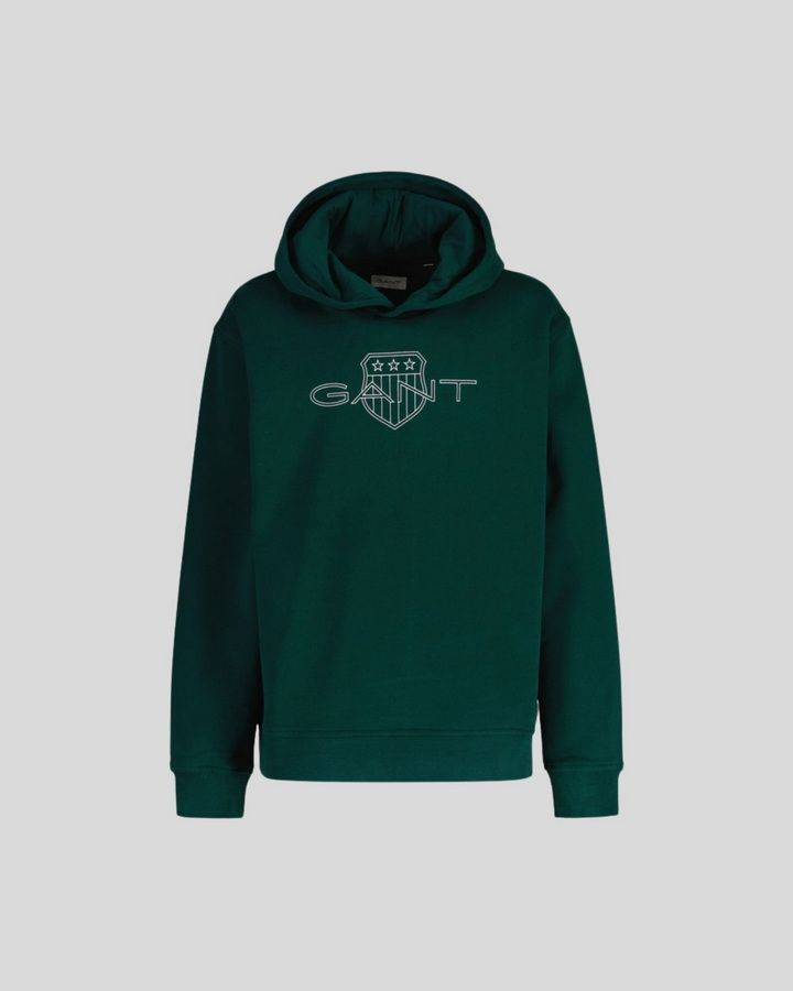 RELAXED CONTRAST SHIELD HOODIE