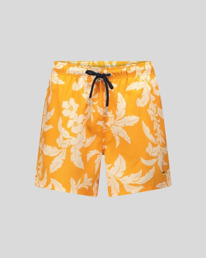 Palm Lei Print Swim Shorts