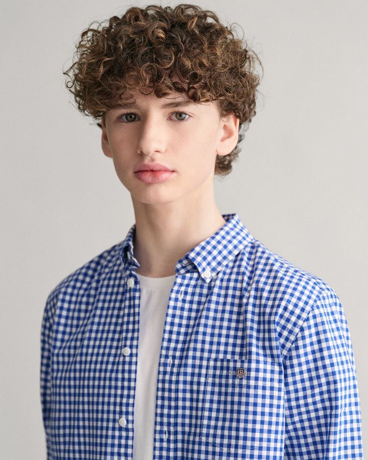 Poplin Gingham Shield Shirt
