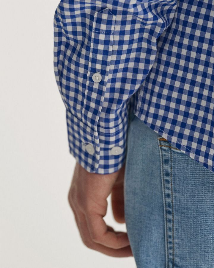 Poplin Gingham Shield Shirt