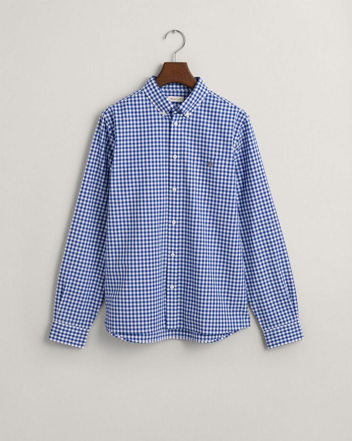 Poplin Gingham Shield Shirt