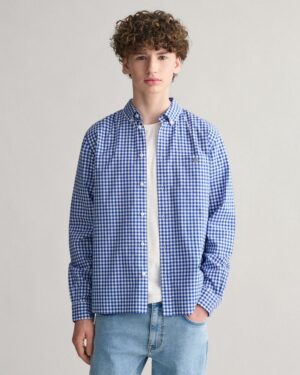 Poplin Gingham Shield Shirt