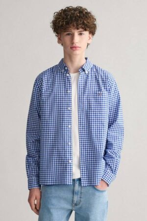 Poplin Gingham Shield Shirt